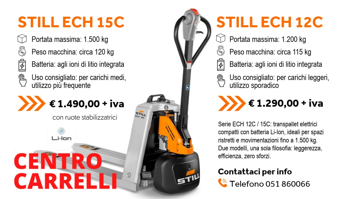 Transpallet elettrico STILL: compatto, intelligente, pronto.